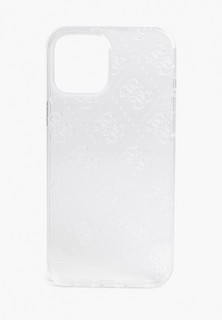 Чехол для iPhone Guess 12 Pro Max (6.7), PC/TPU 4G 3D raised Transparent