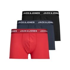 Комплект из 3 трусов-боксеров JACK & JONES La Redoute