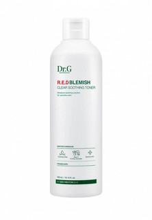 Тонер для лица Dr.G увлажняющий для чувствительной кожи R.E.D BLEMISH CLEAR SOOTHING TONER, 300 мл