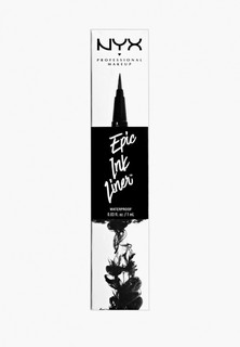 Подводка для глаз Nyx Professional Makeup Epic Ink Liner, оттенок 01, Black, 1 мл