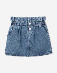 Синяя джинсовая юбка для девочки Gloria Jeans