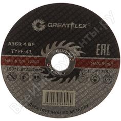 Отрезной круг по металлу Greatflex