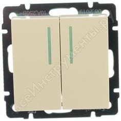 Двухклавишный выключатель Smartbuy