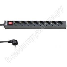 Блок электрических розеток для 19" шкафов Hyperline