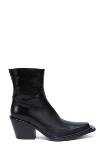 Черные кожаные полусапоги Acne Studios