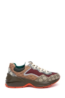 Текстильные кроссовки GG Phyton Gucci