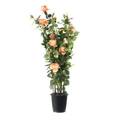 Цветок искусственный Tianjin Роза Оранжевая в кашпо 137 см