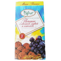 Печенье овсяное Bifrut с изюмом на фруктозе 270 г