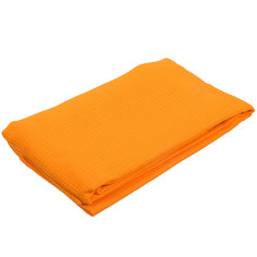 Вафельное полотенце-простынь банное, оранжевое 80x150 см "Банные штучки"