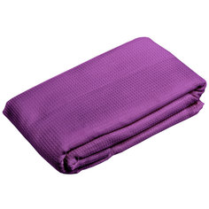 Вафельное полотенце-простынь банное, фиолетовое 80x150 см "Банные штучки"