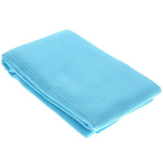 Вафельное полотенце-простынь банное, голубое 80x150 см "Банные штучки"