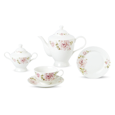 Сервиз чайно-десертный Macbeth bone porcelain Princess Emily 38 предметов