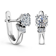 Золотые серьги Серьги ALROSA DIAMONDS 1C019311S-28140