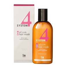 Sim Sensitive, Терапевтическая маска System4 Oil Cure Hair, 215 мл