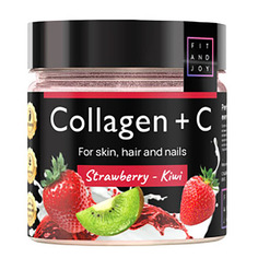 FIT AND JOY, Коллаген c витамином C, Strawberry-Kiwi, 150 мл