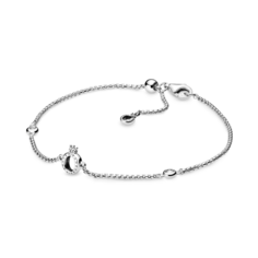 Браслет-цепочка "Корона О" из серебра Pandora
