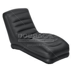 Кресло надувное Intex Mega Lounge 68595NP черное, 86х170х94 см