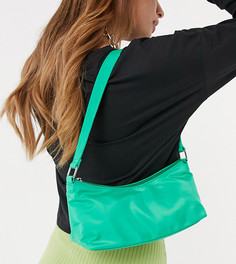 Зеленая нейлоновая сумка на плечо на молнии My Accessories London Exclusive-Зеленый цвет