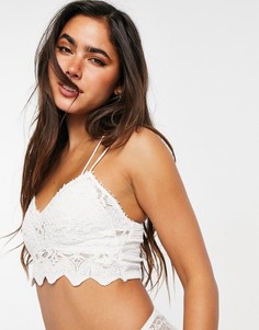 Белый бралетт Free People Ilektra