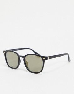 Черные квадратные солнцезащитные очки River Island-Черный цвет