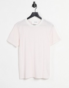 Розовая футболка Selected Femme-Розовый цвет
