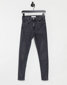 Черные джинсы скинни Topshop Jamie-Черный цвет