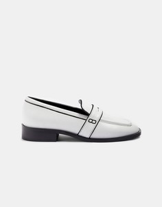Белые лоферы Topshop-Многоцветный