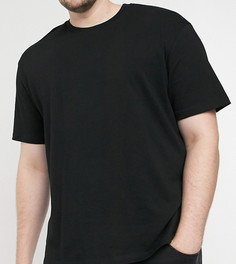 Черная oversized-футболка Topman Big & Tall-Черный цвет