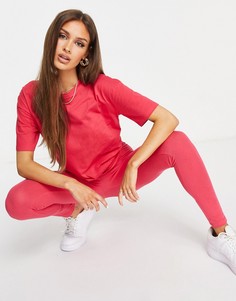 Комплект из леггинсов и футболки цвета фуксия Threadbare Stella-Розовый цвет