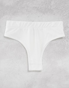 Хлопковые трусы бело-серого цвета Public Desire-Белый