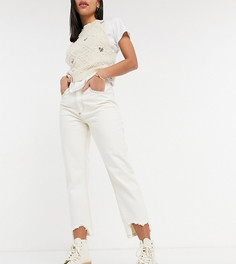 Джинсы цвета экрю в винтажном стиле со рваными краями Reclaimed Vintage Inspired The 91-Белый