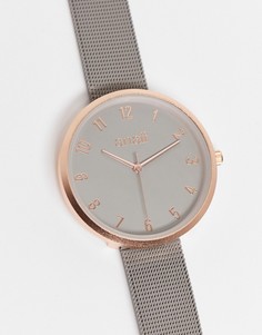 Серые часы с сетчатым браслетом Anaii-Серый