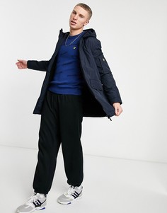 Удлиненная парка с утеплителем Lyle & Scott-Темно-синий