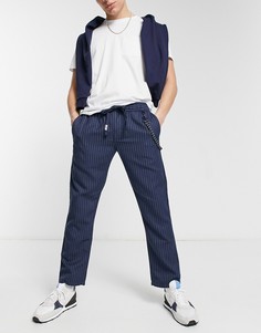 Спортивные штаны в тонкую полоску Tommy Jeans Scanton-Темно-синий