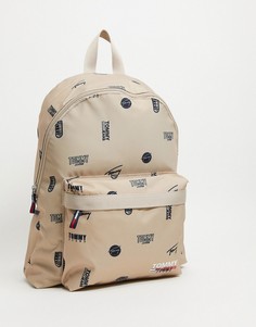 Рюкзак бежевого цвета со сплошным логотипом Tommy Jeans-Нейтральный