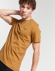 Светло-коричневая футболка с логотипом Lyle & Scott-Коричневый цвет