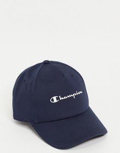 Темно-синяя кепка с логотипом Champion-Темно-синий
