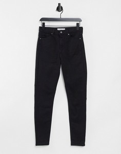 Черные джинсы скинни Topshop Jamie-Черный цвет
