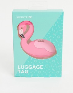 Багажная бирка в виде фламинго Sunnylife-Розовый цвет