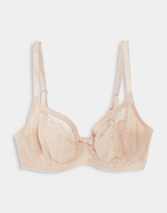 Бежевый бюстгальтер с закрытой чашечкой Berlei Beauty-Белый