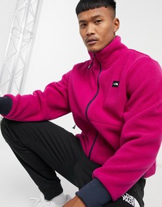 Розовый флисовый топ на длинной молнии The North Face Fleeski-Фиолетовый цвет