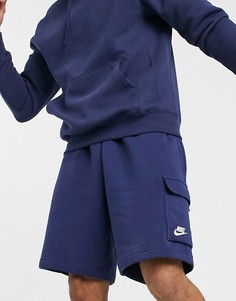 Темно-синие шорты карго Nike Club-Темно-синий