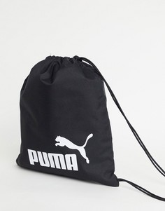 Черная спортивная сумка с логотипом Puma Phase-Черный цвет