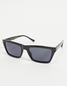 Квадратные солнцезащитные очки черного цвета в стиле унисекс A.Kjaerbede Clay-Черный цвет