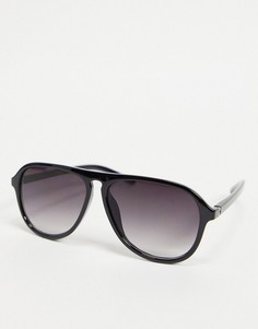 Массивные солнцезащитные очки-авиаторы Madein-Черный цвет Madein.