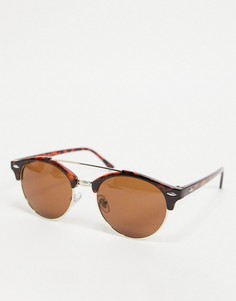 Солнцезащитные очки в круглой оправе Madein-Коричневый цвет Madein.