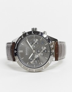 Часы с коричневым ремешком Hugo Boss #guide-Коричневый цвет