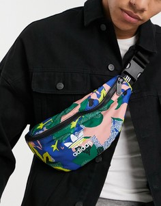 Разноцветная сумка на пояс adidas Originals-Многоцветный