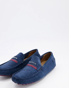 Темно-синие лоферы Lacoste Plaisance-Темно-синий