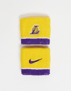 Желтые напульсники Nike NBA Lakers-Желтый